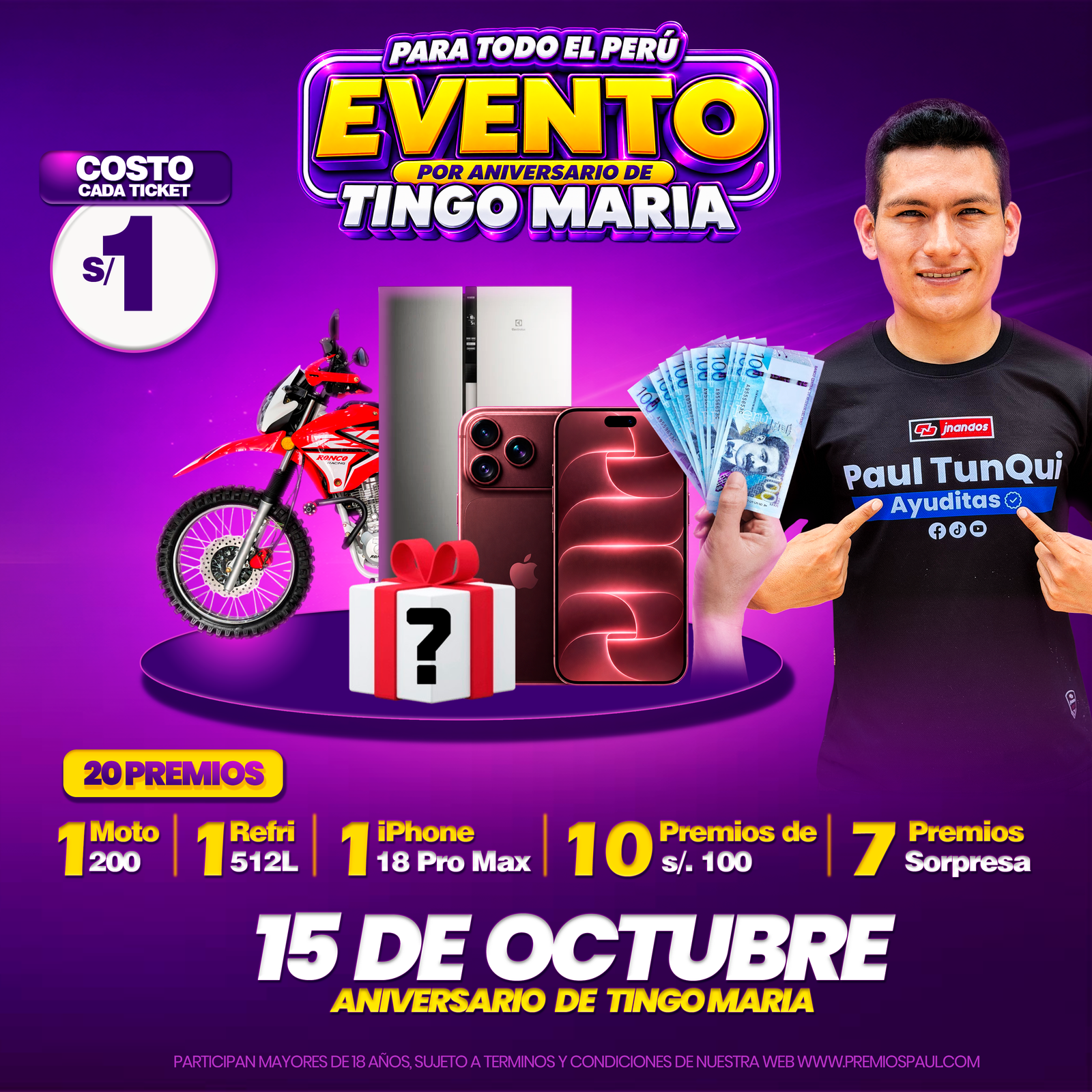 Sorteo Premios Paul